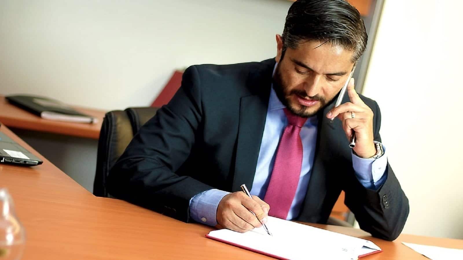 Attorney Desk Stock Photo