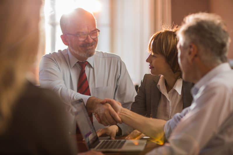 disability lawyer preparing for a hearing with his client